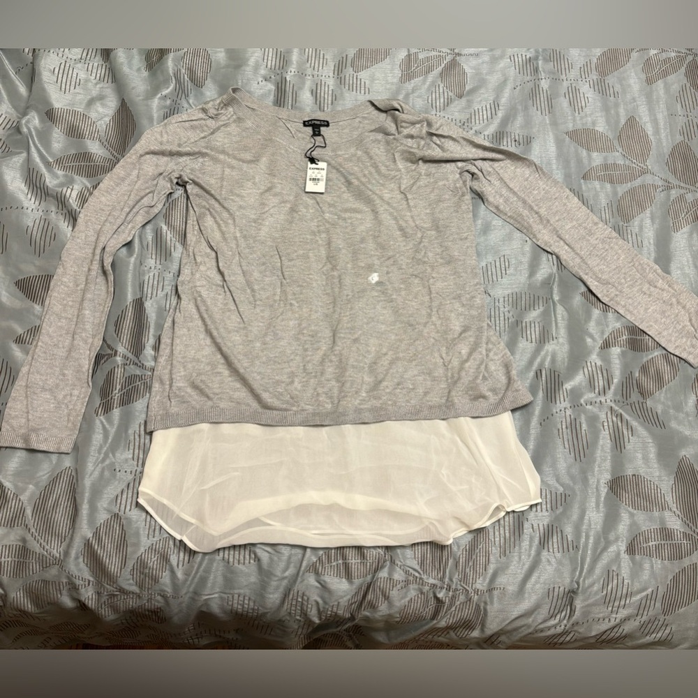 Express layered Split Back Shirt